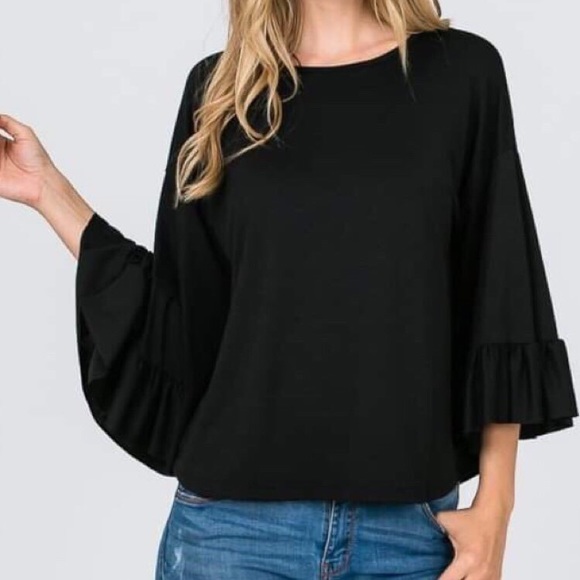 🆕 Head Over Heels Bell Sleeve Top - Picture 6 of 8